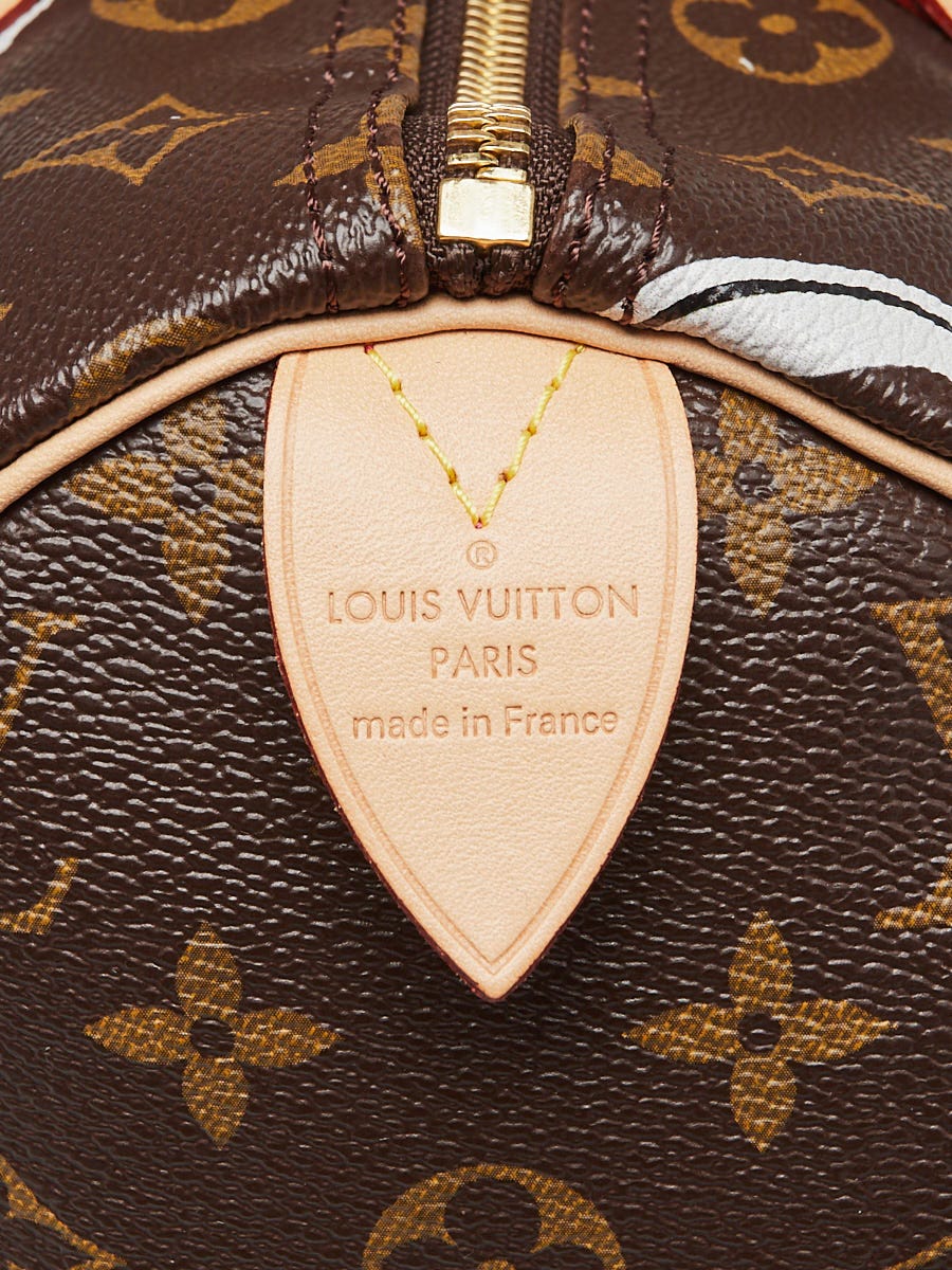 Louis Vuitton Limited Edition Hot Pink Monogram Canvas Chain Flower Speedy  30 - Reetzy