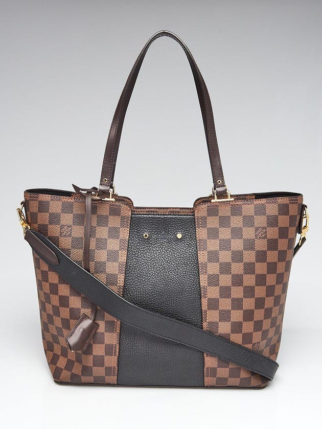 Louis Vuitton Damier Canvas and Taurillon Leather Jersey Tote Bag