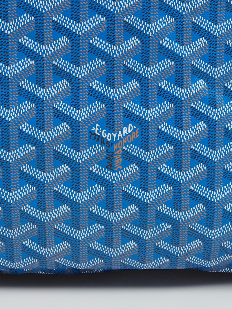 Goyard Sky Blue Chevron Print Coated Canvas Goyardine Rouette PM Tote Bag -  Yoogi's Closet
