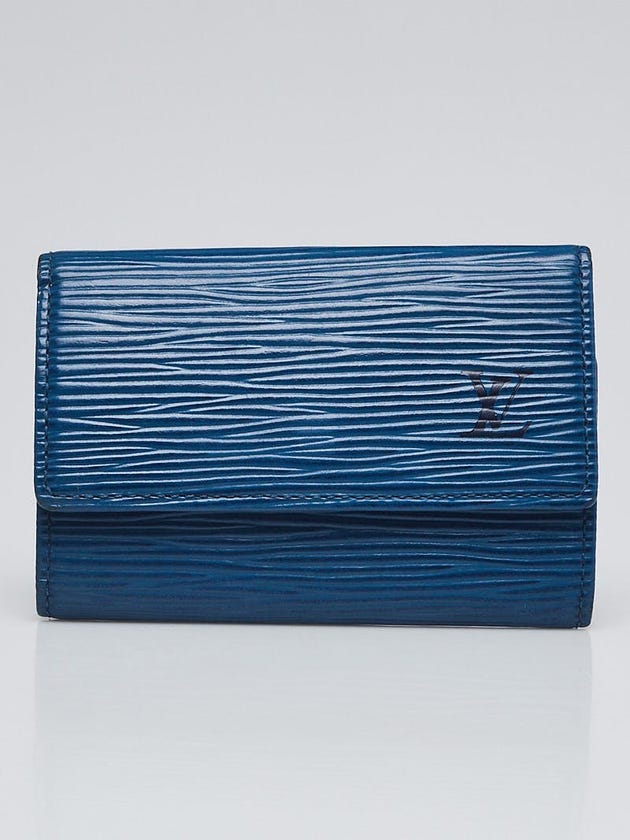 Louis Vuitton Toledo Blue Epi Leather Multicles 6 Key Holder