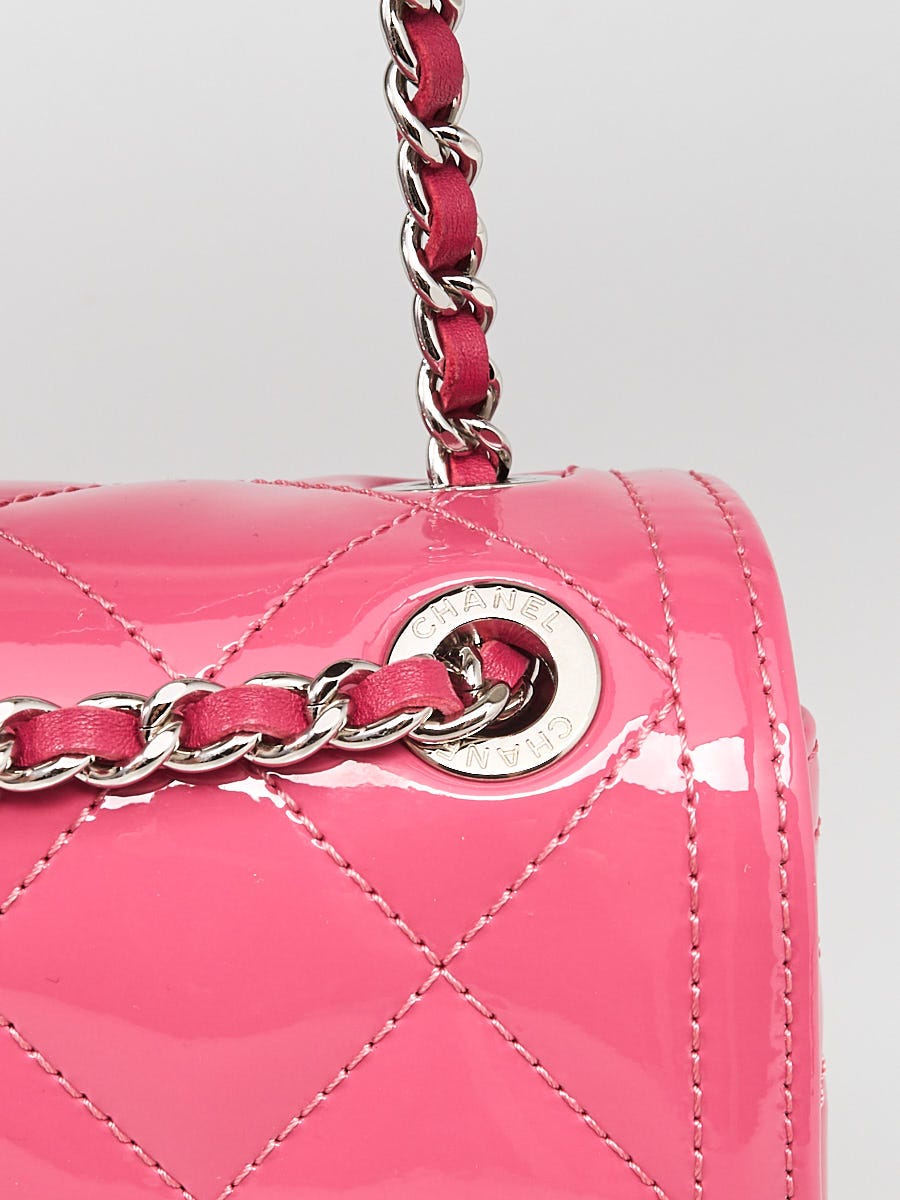 Chanel Pink Quilted Patent Leather Coco Shine Small Flap Bag - Yoogi's  Closet