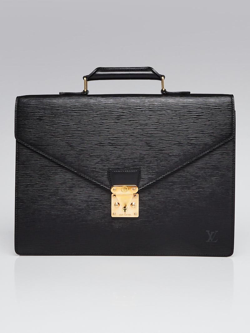 Louis Vuitton Epi Leather Ambassador Briefcase Black