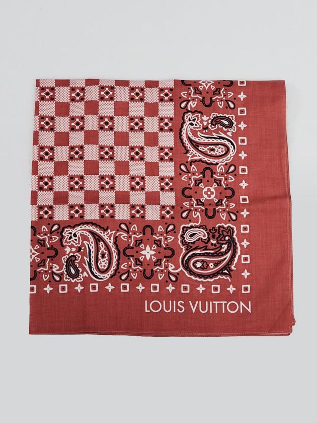 Louis Vuitton Pink On The Road Bandana Scarf