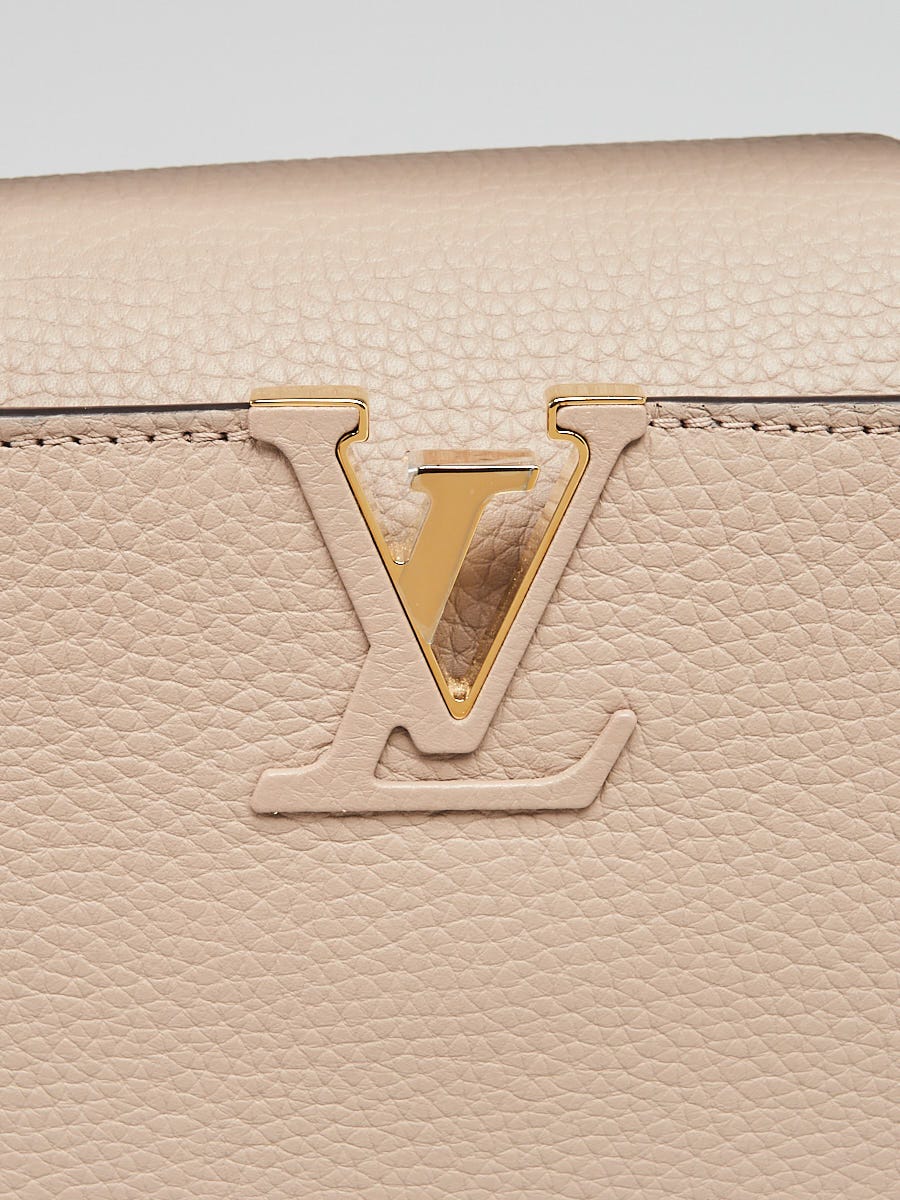 Louis Vuitton Brown/Pink Taurillon Leather Capucines Wallet - Yoogi's Closet