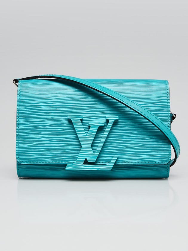 Louis Vuitton Turquoise Epi Leather Louise PM Bag