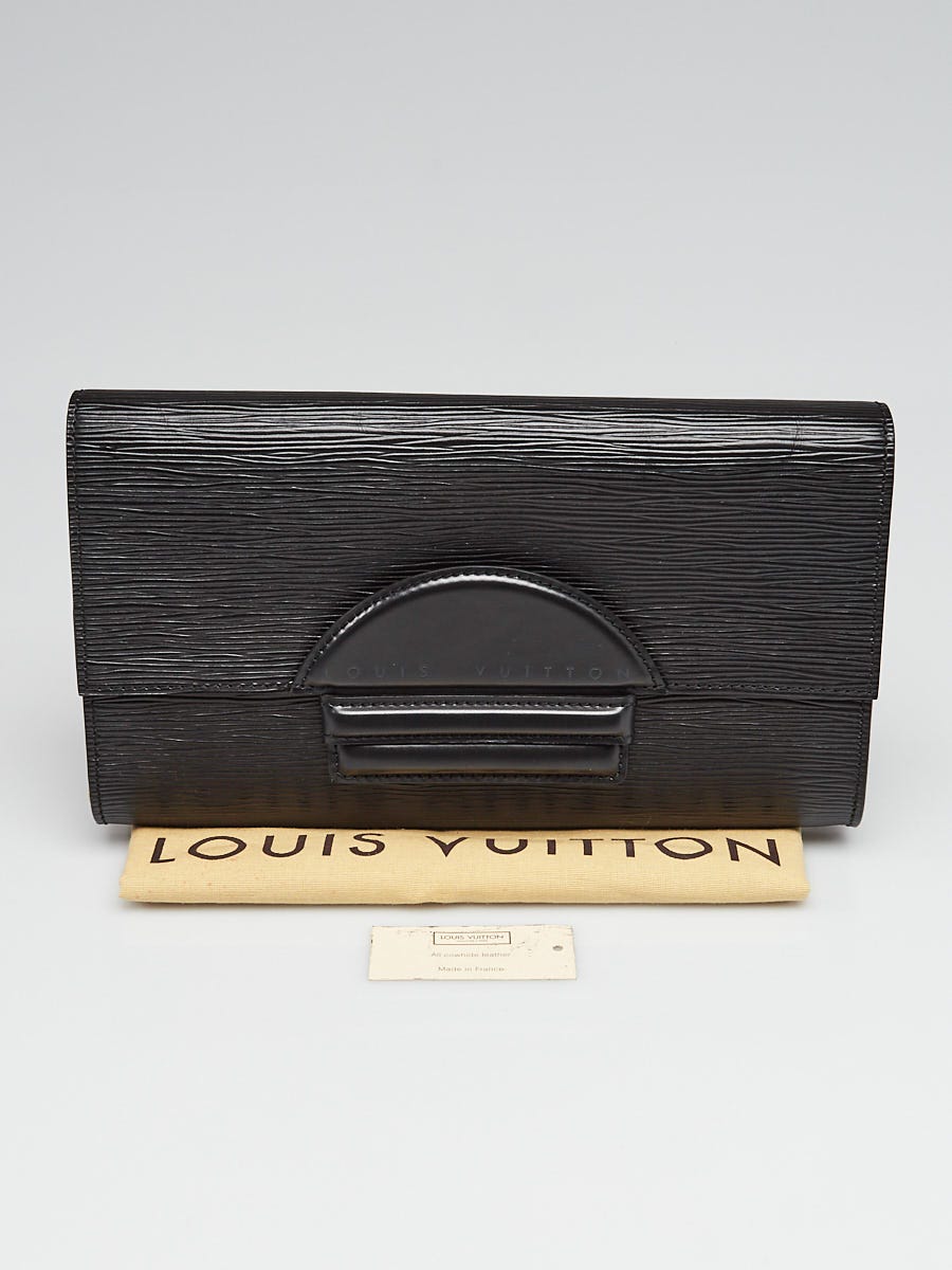 Louis Vuitton Vintage Black Epi Leather Chaillot Clutch Bag