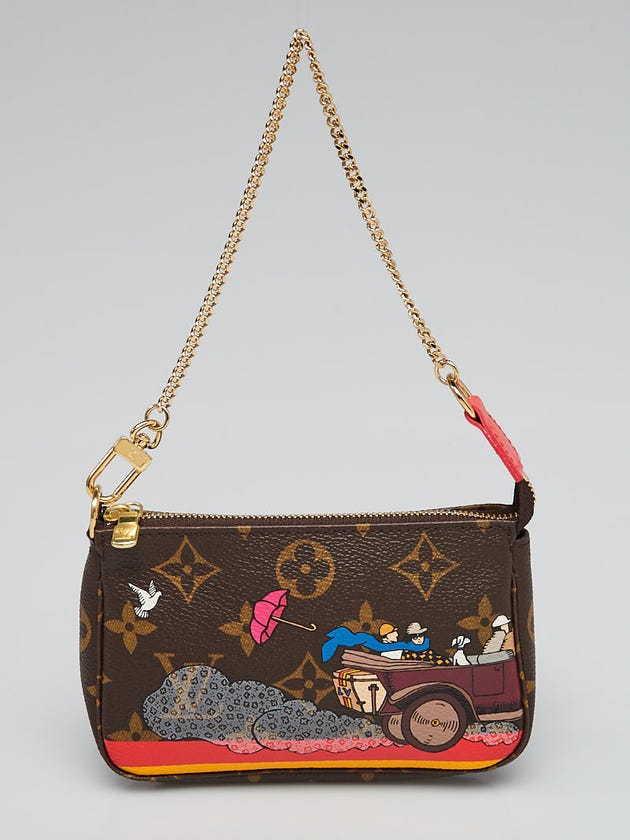 Louis Vuitton Limited Edition Monogram Canvas Illustre Mini Accessories Pochette Bag