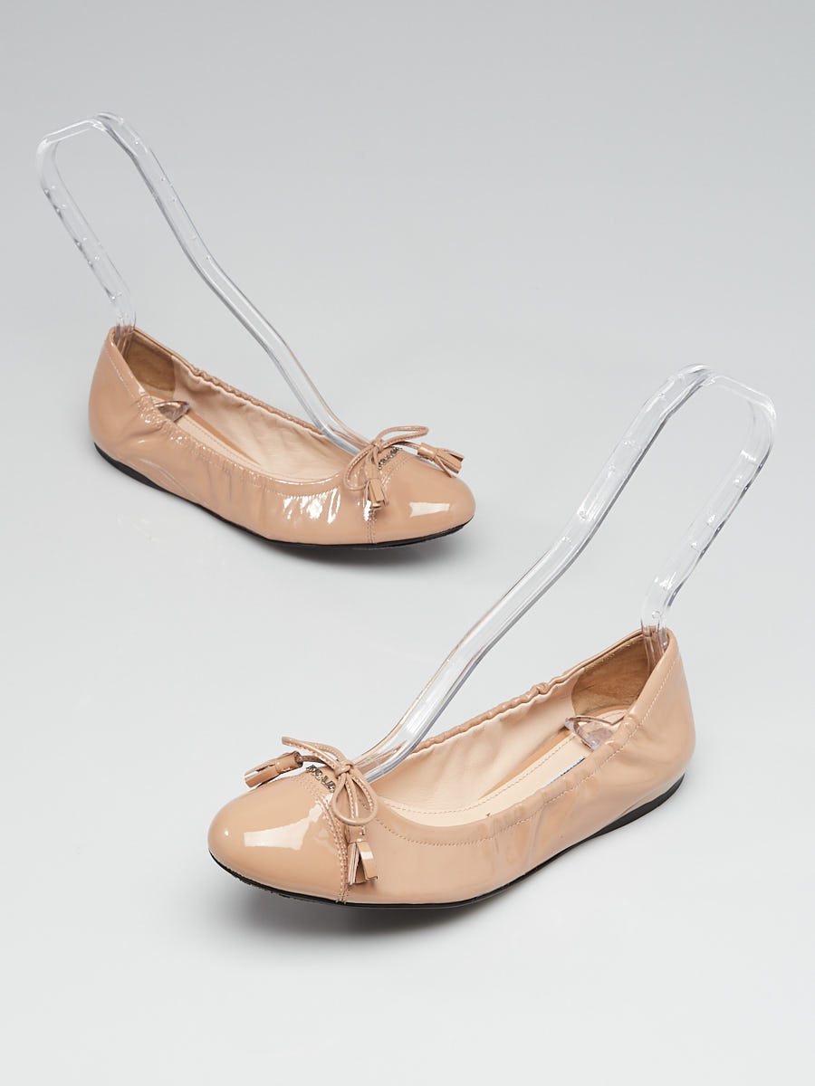 prada nude flats