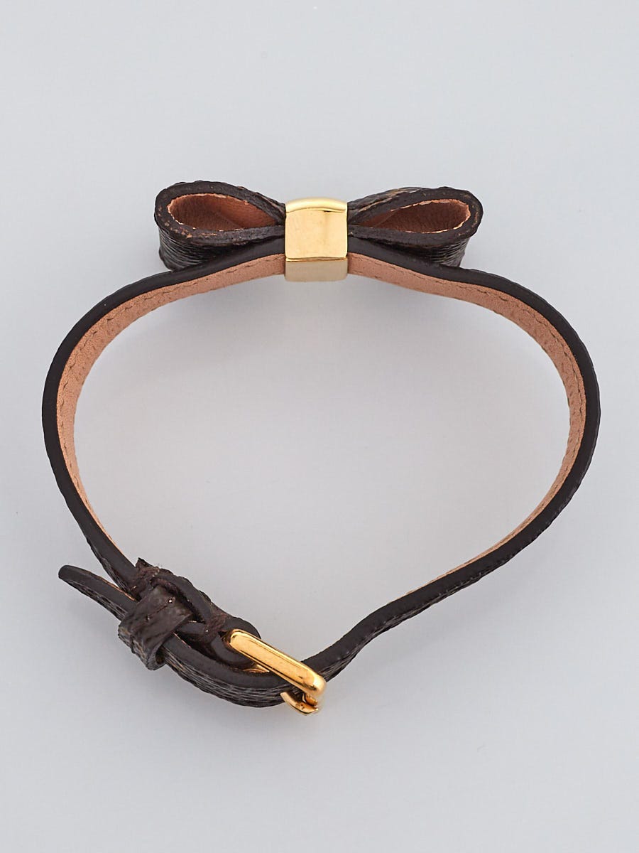 Louis Vuitton Brown Monogram Favourite Bow Bracelet – The Closet