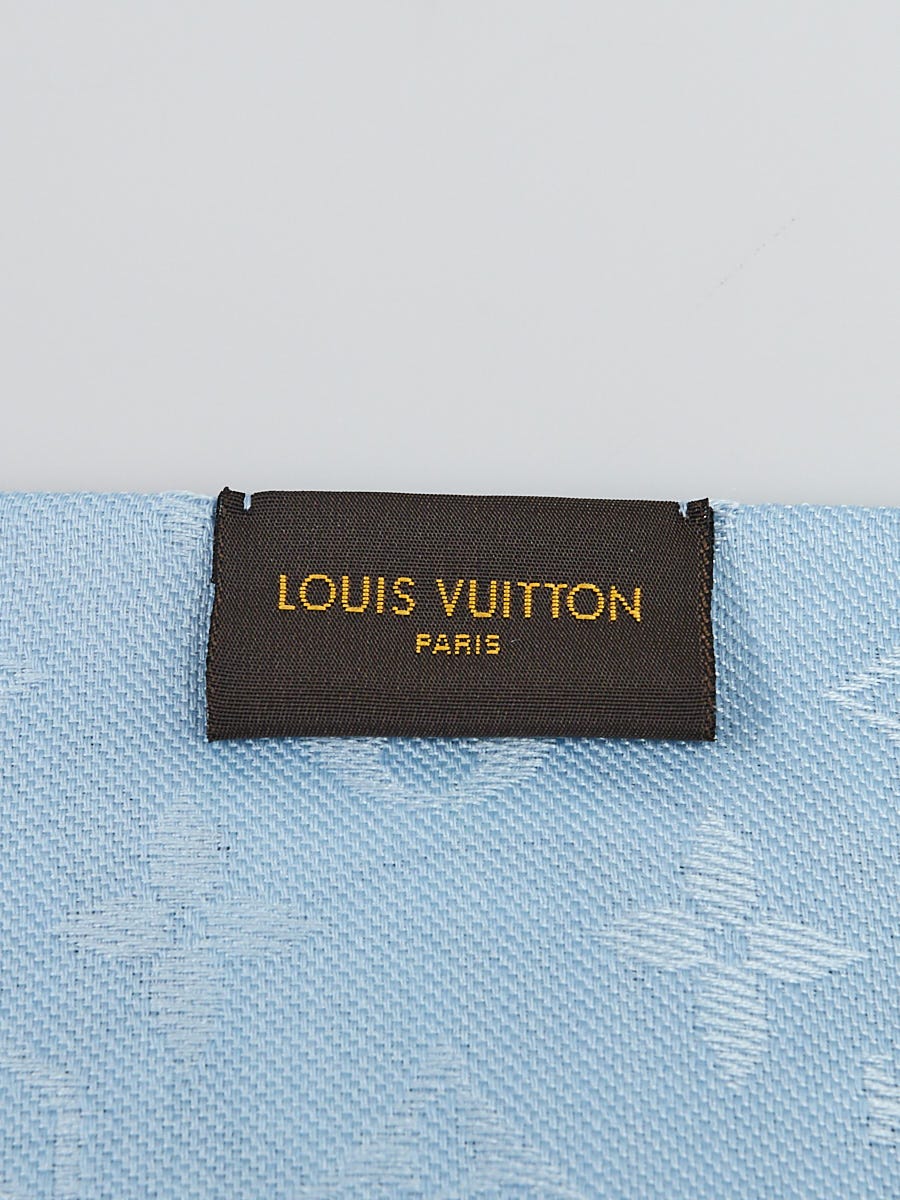 Louis Vuitton Blue Winter Jungle Maxi Bandeau Scarf - Yoogi's Closet