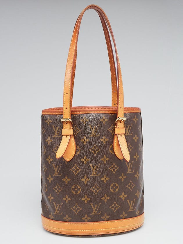 Louis Vuitton Monogram Canvas Petite Bucket Bag w/o Accessories Pouch