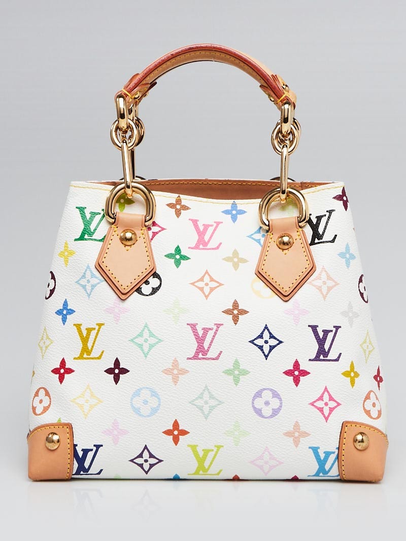 Louis Vuitton White Multicolore Monogram Canvas Audra Bag. Good to