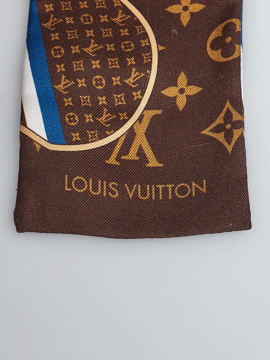 Louis Vuitton Silk Bandeau Monogram Trunks Twilly - SOLD