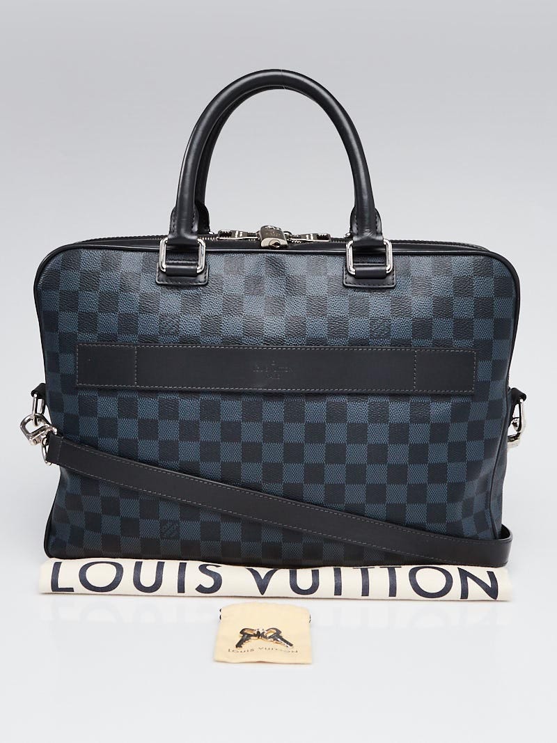 Louis Vuitton Damier Cobalt Canvas Porte-Documents Business Briefcase Bag -  Yoogi's Closet