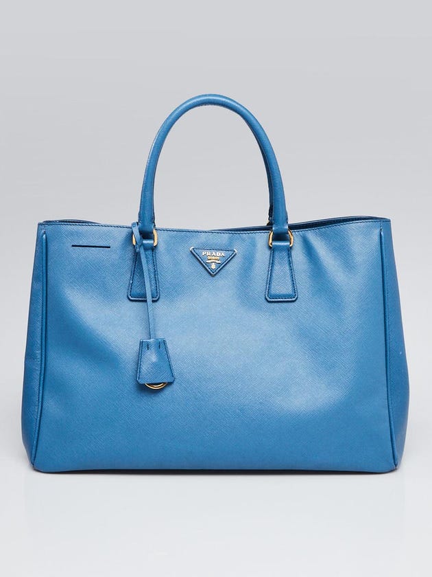 Prada Cobalto Saffiano Lux Leather Tote Bag BN1844