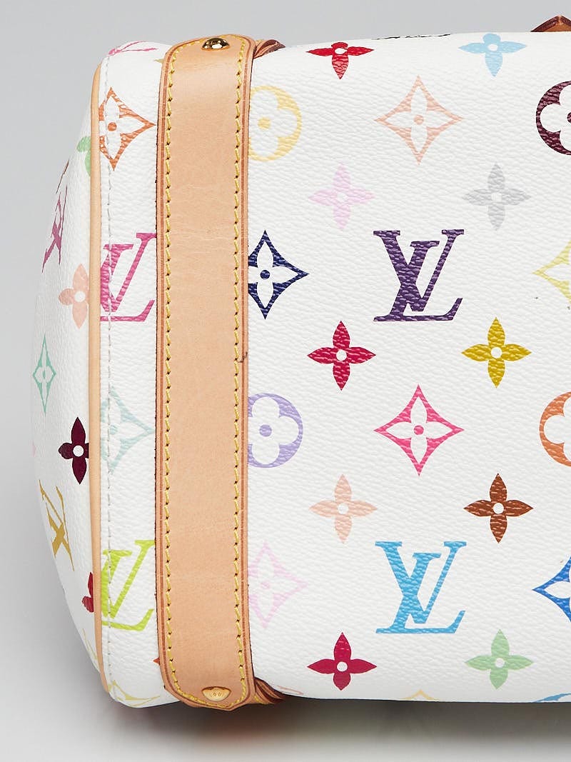 Preloved LV Monogram White Multicolore Priscilla Handbag SP0048