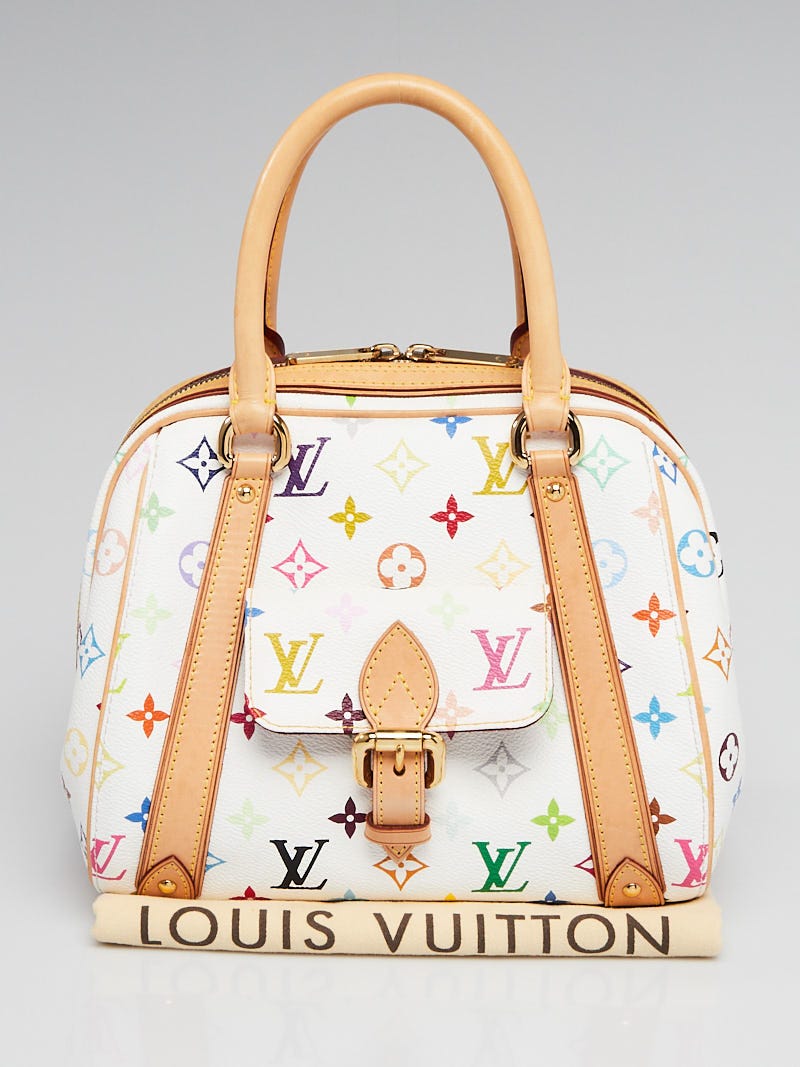 LOUIS VUITTON MONOGRAM Multicolor Priscilla White Handbag #1 Rise-on
