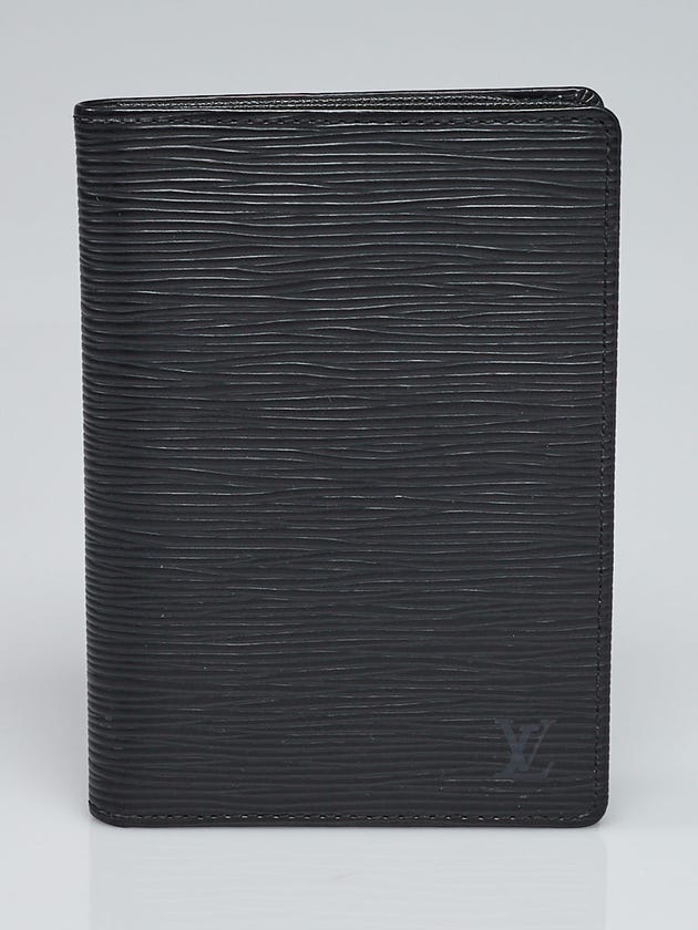 Louis Vuitton Black Epi Leather Passport Holder Wallet