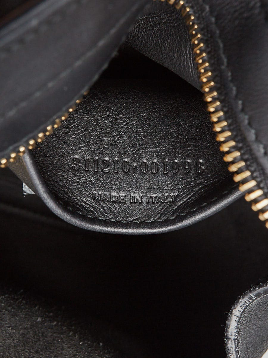 【送料&関税込】Saint Laurent Concealed Trousers Yves Saint Laurent Black Smooth Calfskin Leather Small Cabas