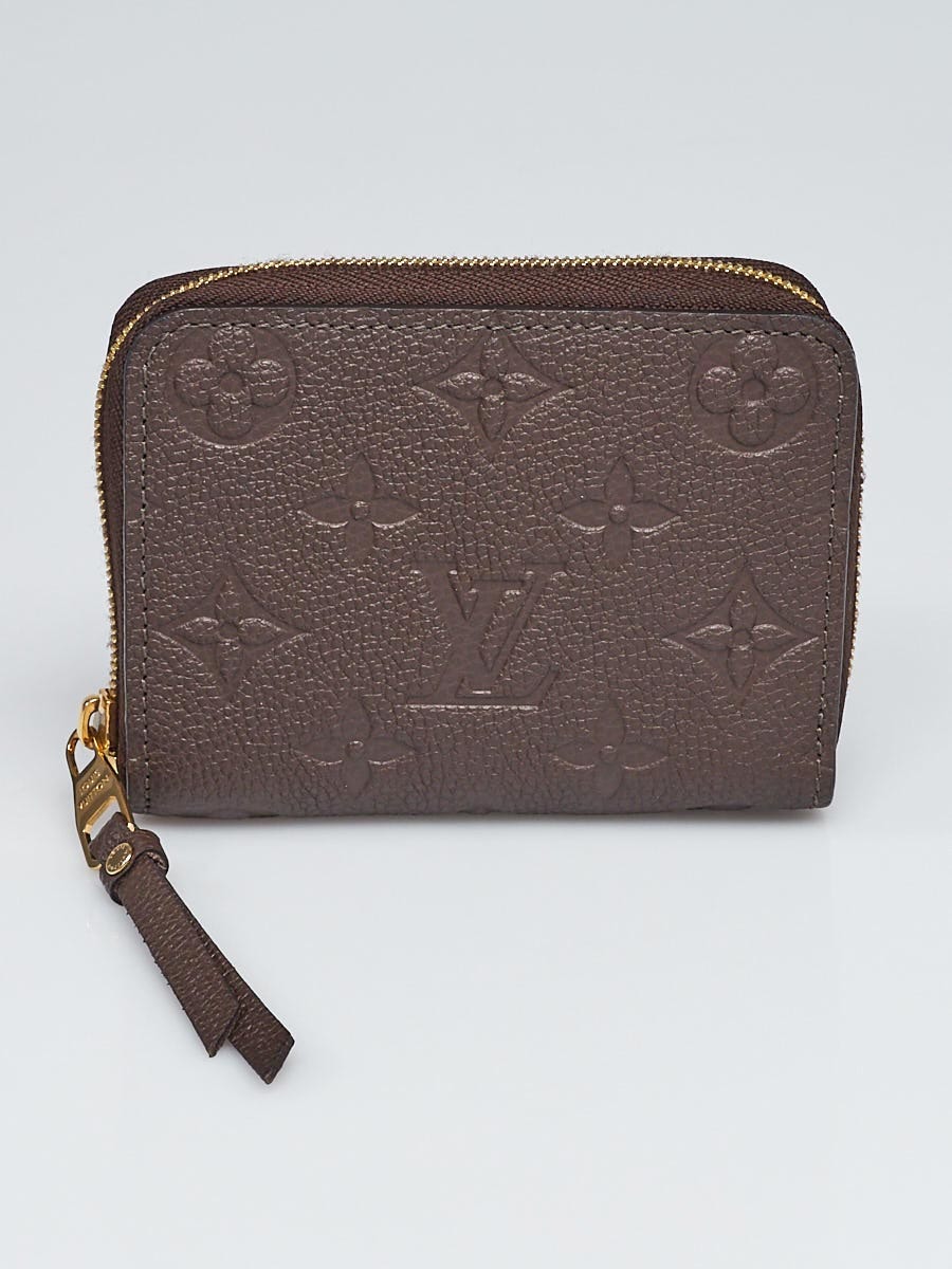 Louis Vuitton Black Monogram Empreinte Leather Zippy Coin Purse Louis  Vuitton