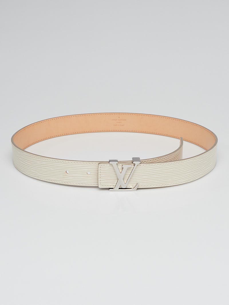 Louis Vuitton Ivorie Epi Leather LV Initiales Belt 80CM Louis