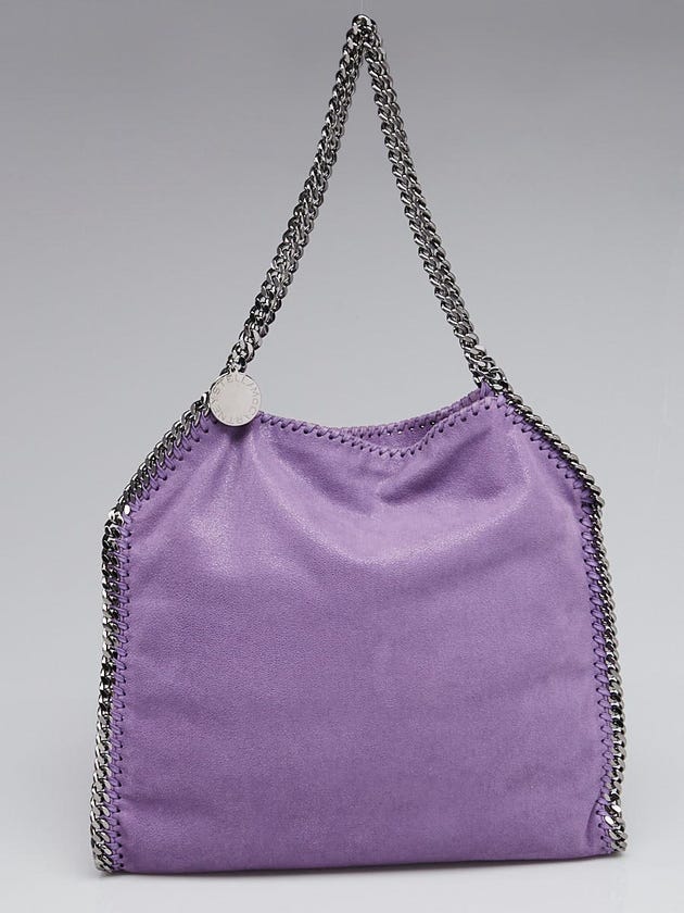 Stella McCartney Purple Deer Faux-Leather Falabella Small Tote Bag