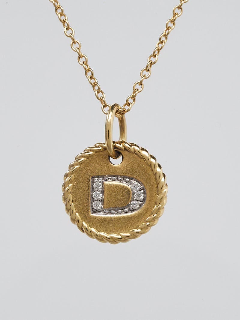 David Yurman 18k Yellow Gold and 