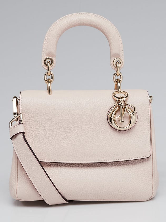 Christian Dior Beige Poudre Pebbled Leather Be Dior Mini Flap Bag