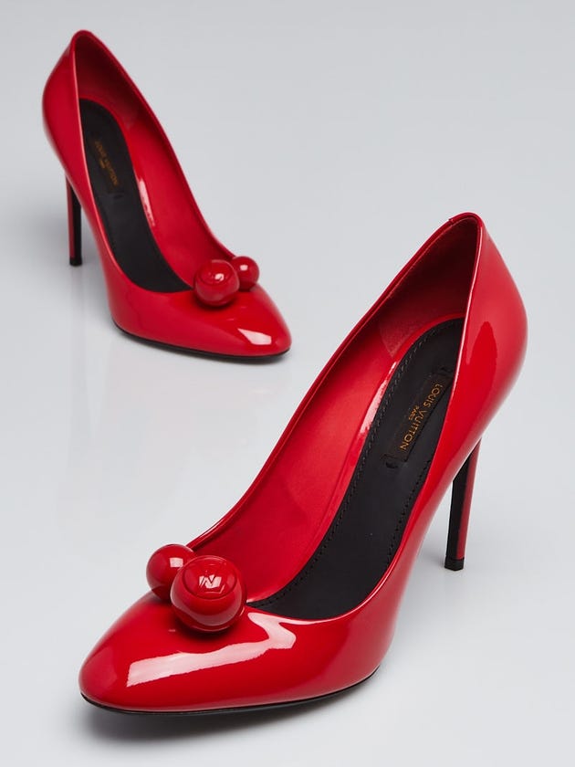 Louis Vuitton Red Patent Leather Pumps Size 9.5/40