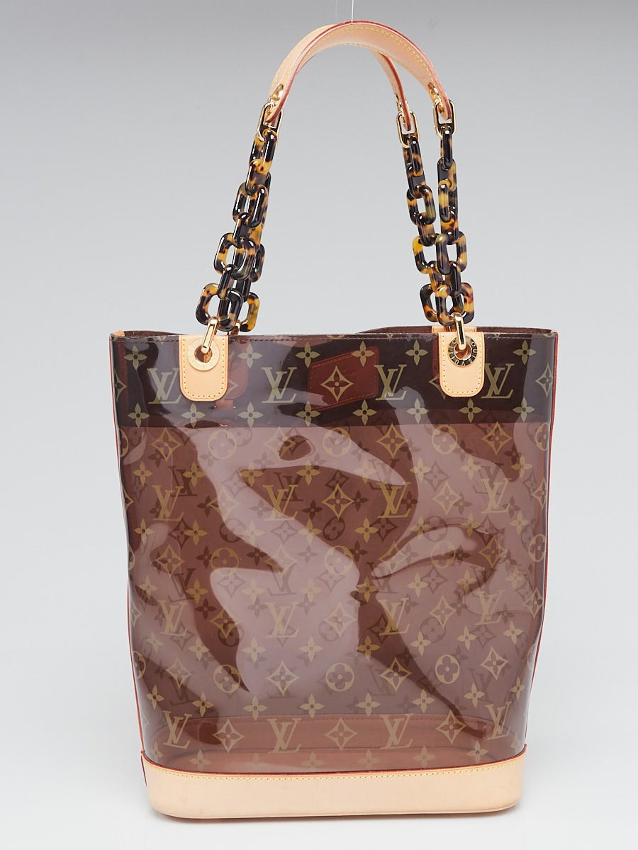 Louis Vuitton Limited Edition Vinyl Monogram Ambre MM Tote Bag