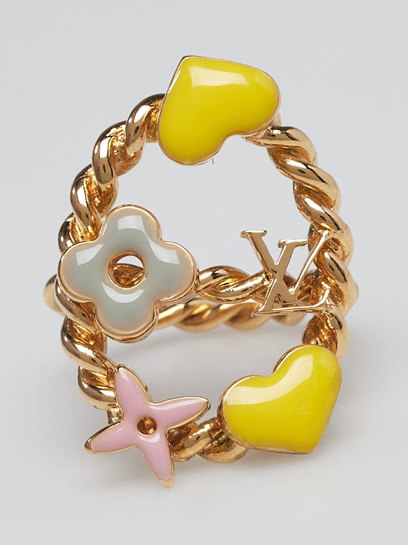 Louis Vuitton Goldtone Metal Multicolor Sweet Monogram Charm Bracelet -  Yoogi's Closet