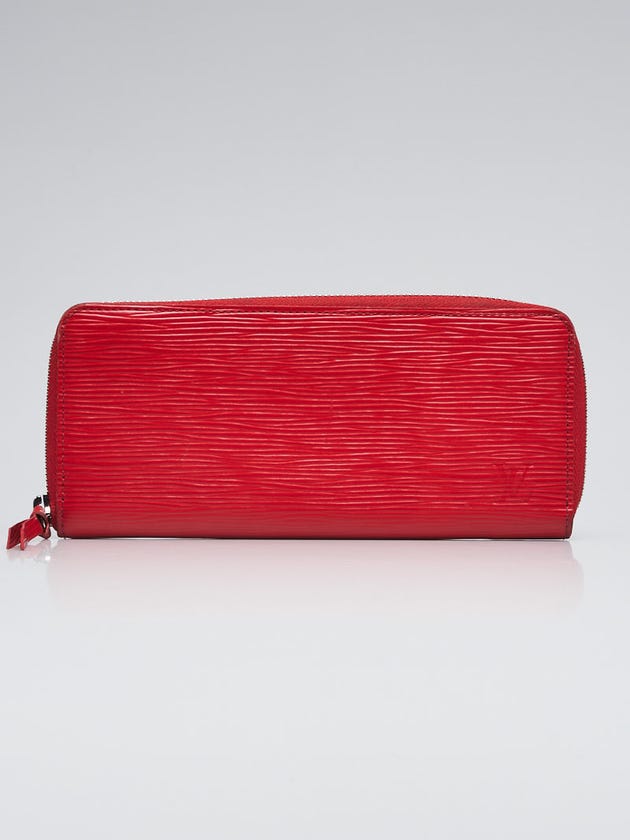 Louis Vuitton Red Epi Leather Clemence Wallet
