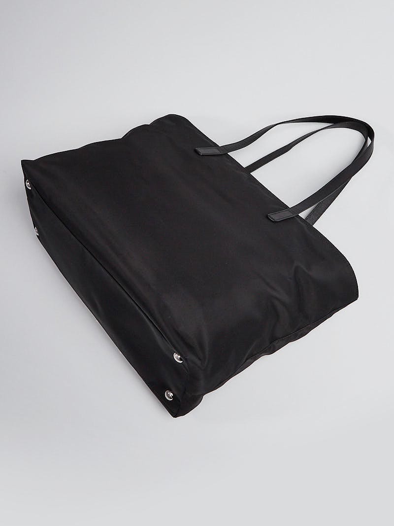 Prada Black Nylon Robot Medium Tote Bag 1BG052 | Yoogi's Closet