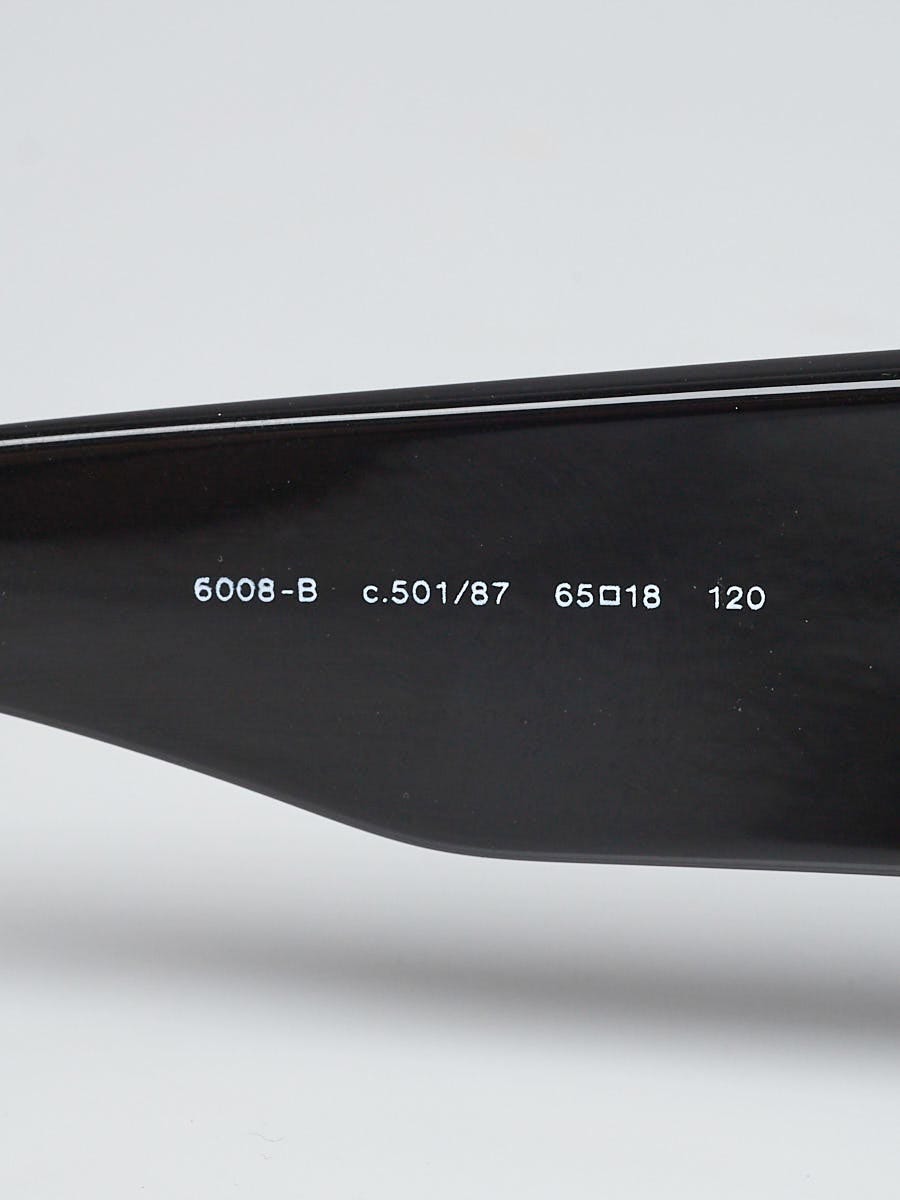 Chanel Black Acetate Tinted CC Logo Sunglasses-6008-B | Yoogi's Closet
