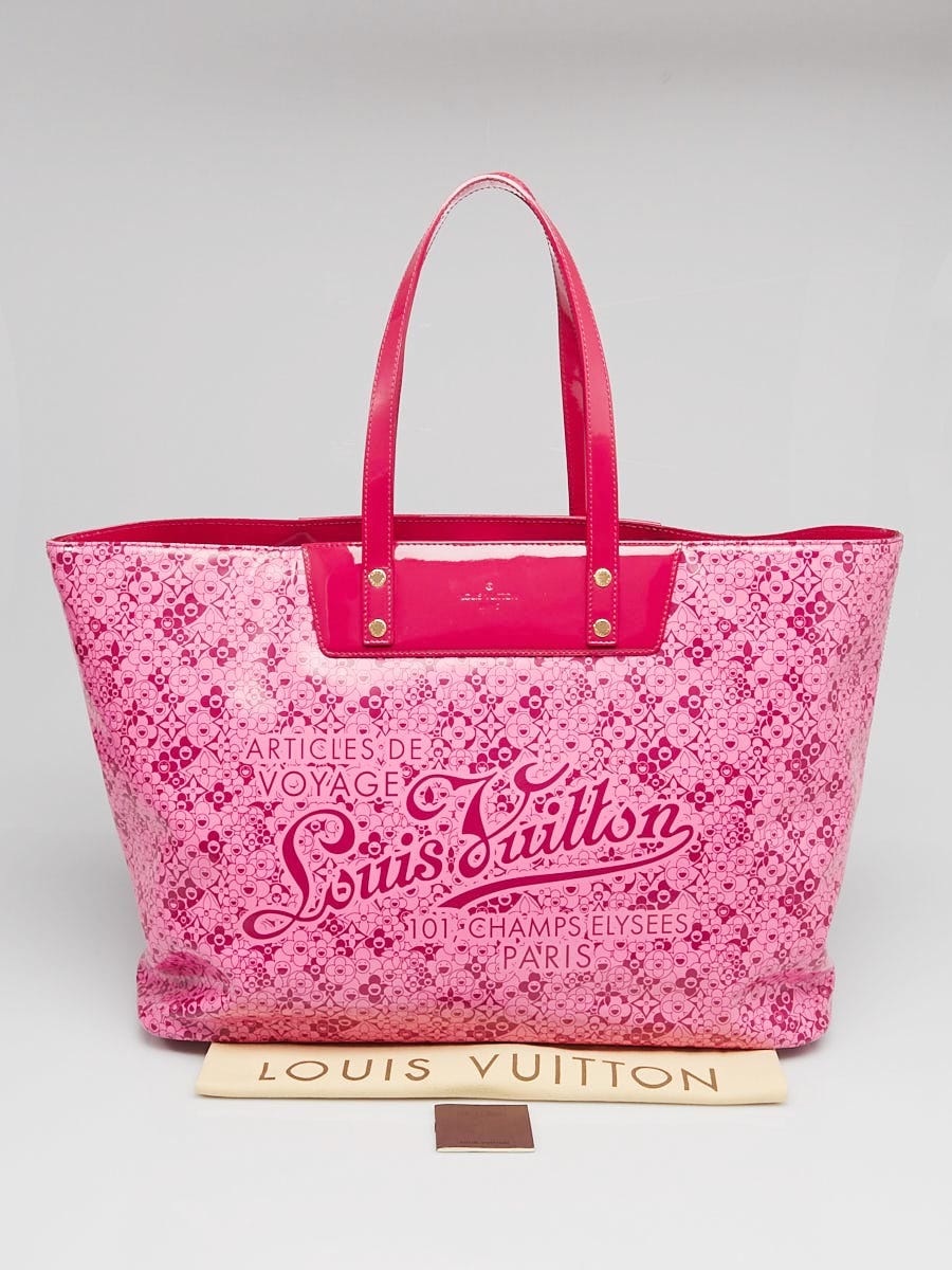 Louis Vuitton Limited Edition Pink Shiny Leather Cosmic Blossom 