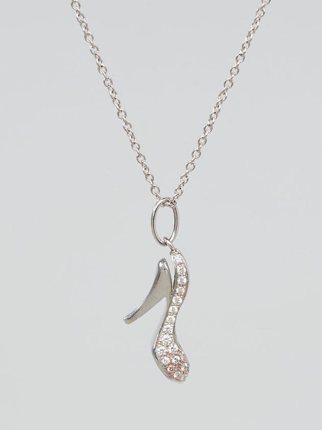 Tiffany & Co. Platinum and Diamond High-Heel Charm Pendant