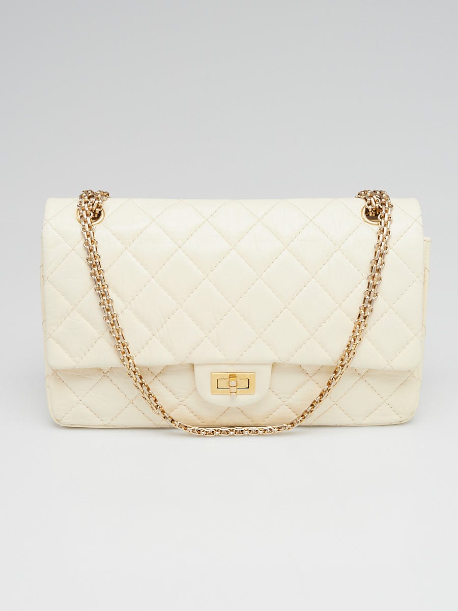Chanel White Reissue 2.55 Quilted Calfskin Leather 226 Flap Bag - Yoogi's  Closet