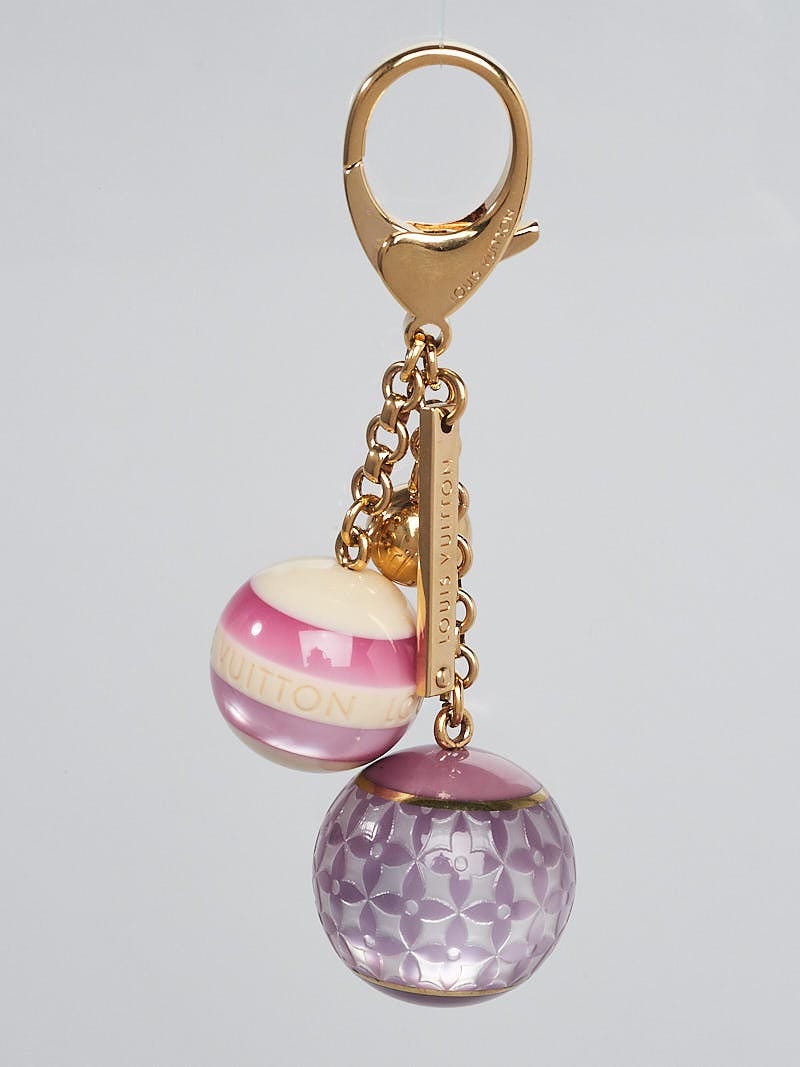 Louis Vuitton Pink Circle Key Holder and Bag Charm - Yoogi's Closet