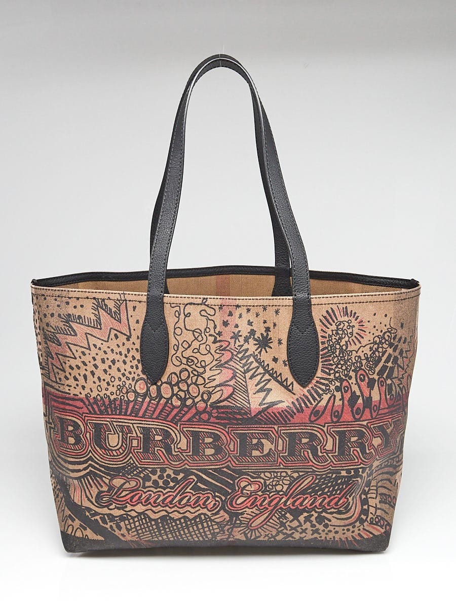 Burberry Doodle Reversible Medium Tote Bag