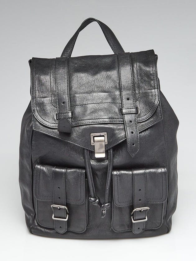 Proenza Schouler Black Leather PS1 Backpack