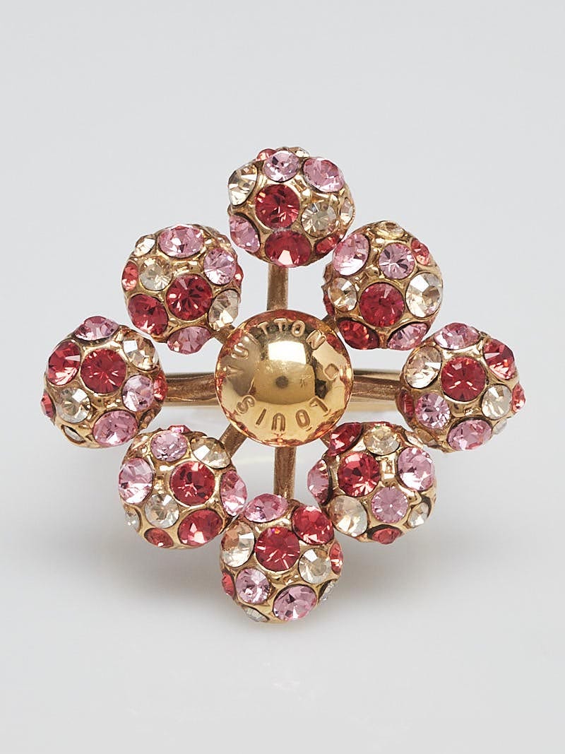 【SALE】LOUIS VUITTON/MY BLOOMING STRASS RING/花チャーム付き SALE】LOUIS VUITTON/MY BLOOMING STRASS RING/花チャーム付き