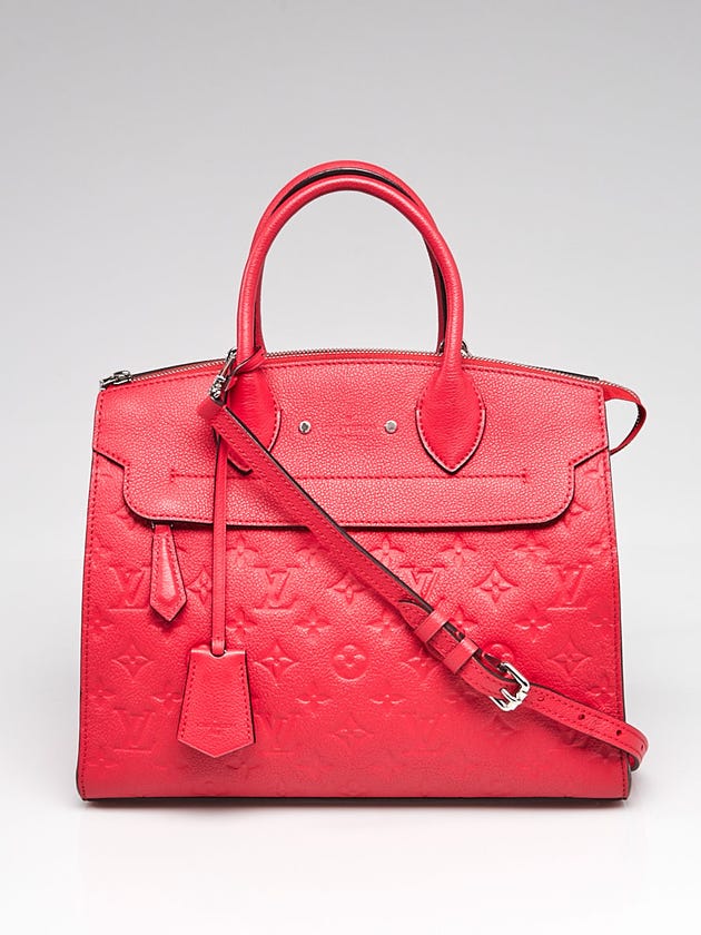 Louis Vuitton Poppy Monogram Empreinte Leather Pont Neuf MM Bag