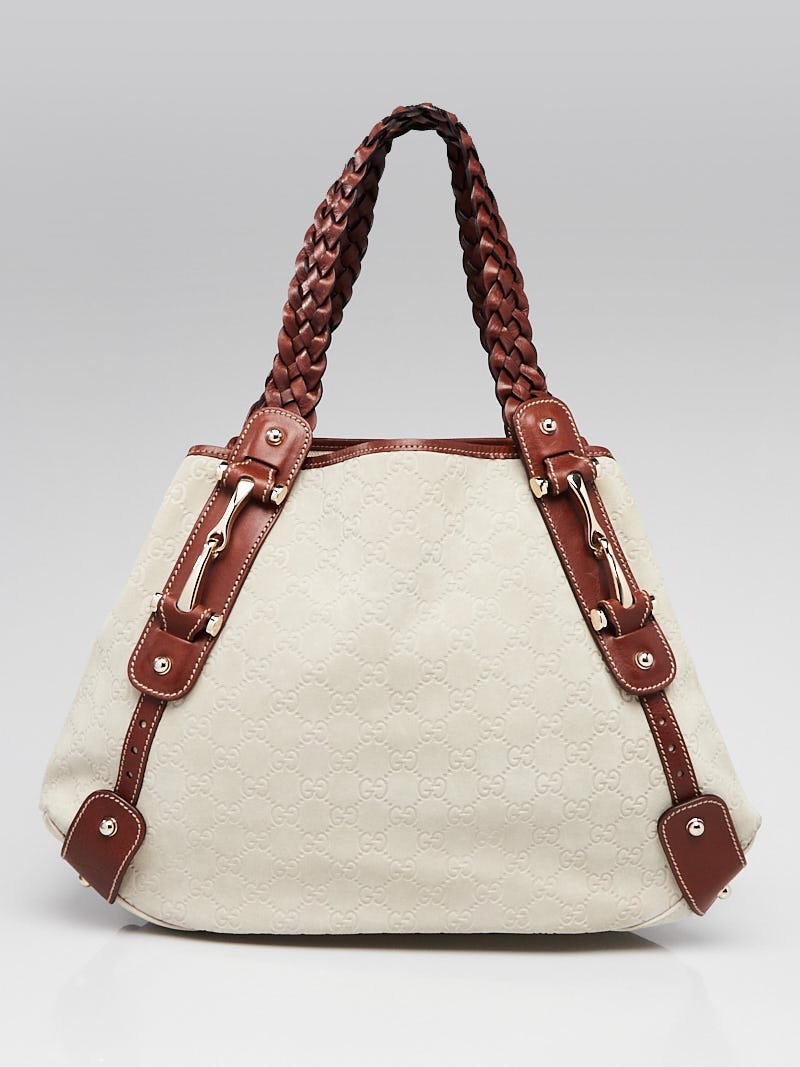 Gucci Brown Guccissima Suede Pelham Shoulder Bag - Yoogi's Closet