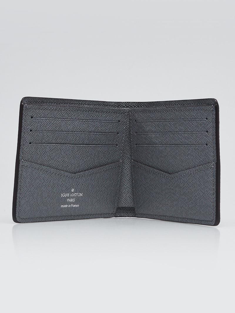 Slender Wallet - Luxury Monogram Eclipse Grey