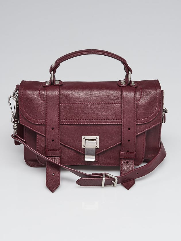 Proenza Schouler Oxblood Leather PS1 Tiny Satchel Bag