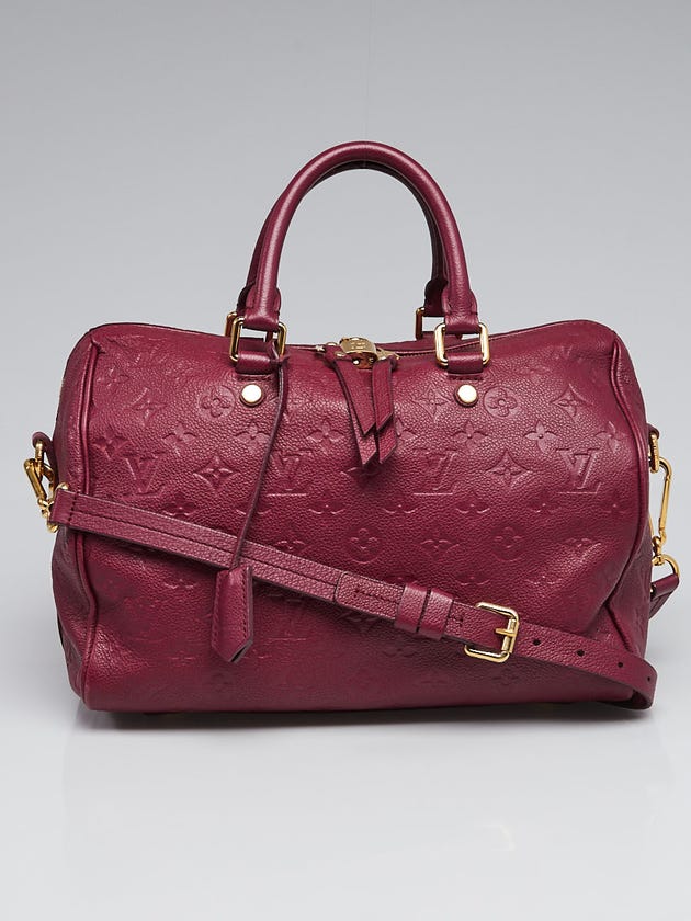 Louis Vuitton Aurore Monogram Empreinte Leather Speedy Bandouliere 30 Bag