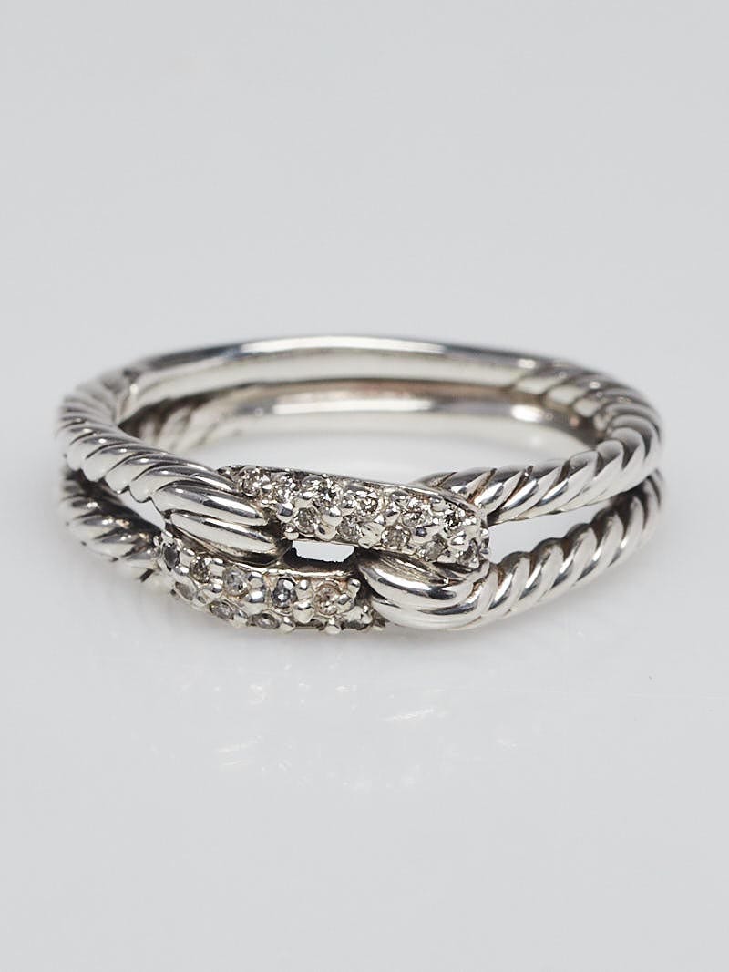 David yurman petite pave on sale ring