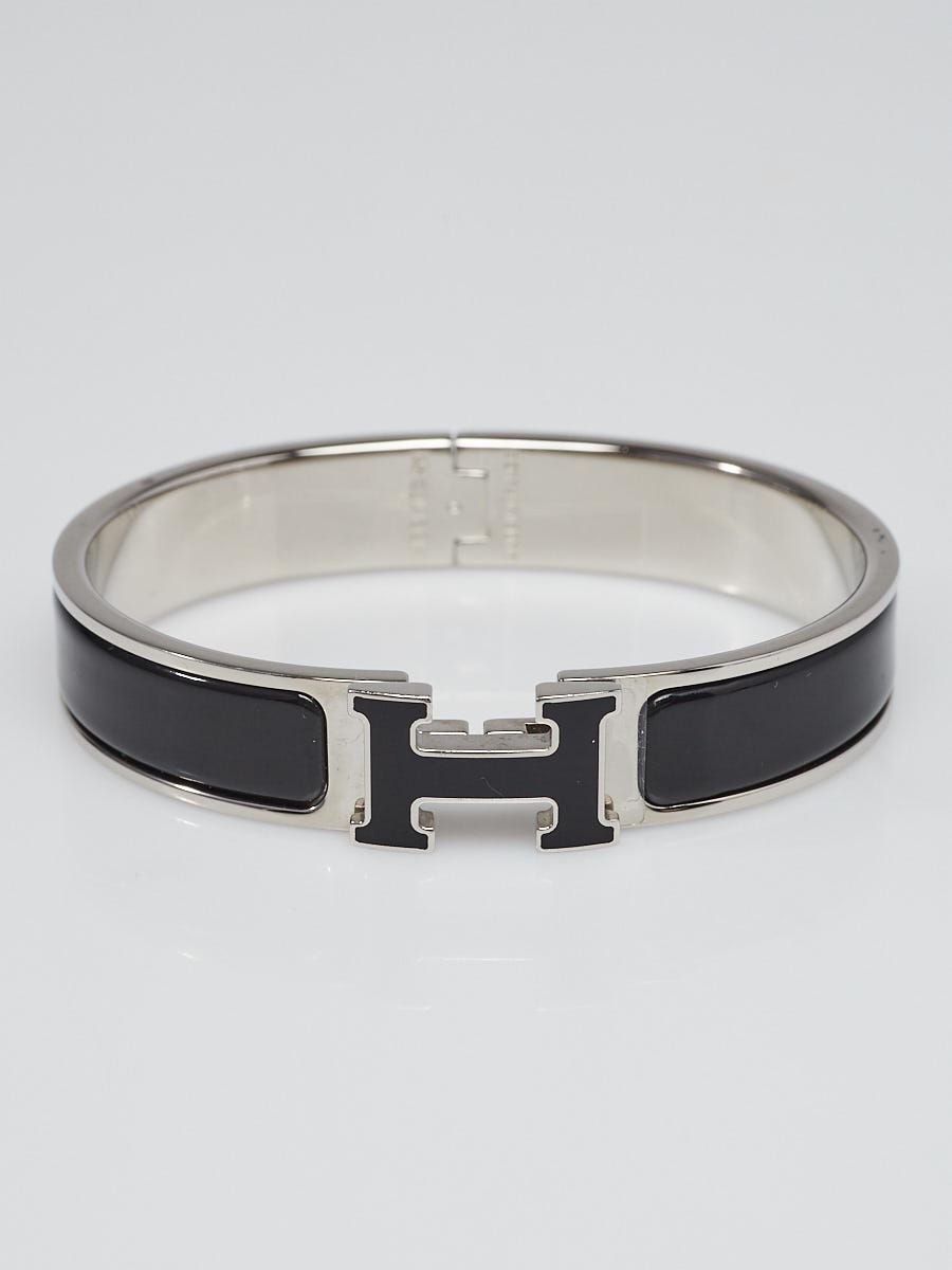 Hermes Clic H Bracelet in Black PM