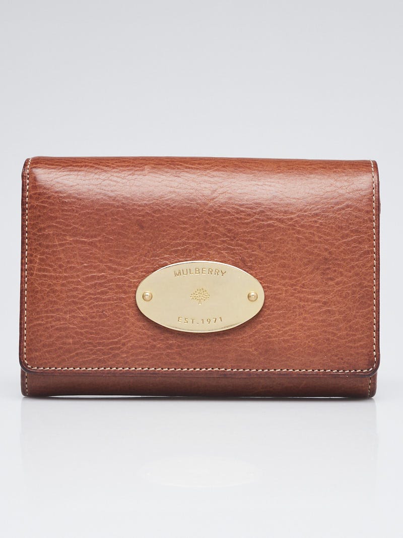 Mulberry Tree French Purse in Oak Natural Leather - SOLD