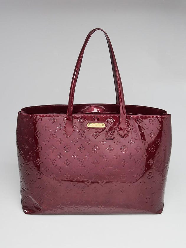 Louis Vuitton Rouge Fauviste Monogram Vernis Wilshire GM Bag